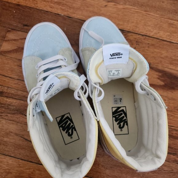Discontinued Vans SK8-Hi sneakers in pastel color block - Picture 14 of 14